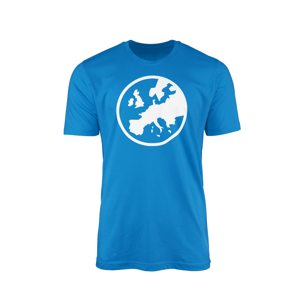 Eurogamer Classic Globe T-Shirt - Blue