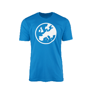 Eurogamer Classic Globe T-Shirt - Blue